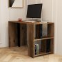 HANAH HOME Radni sto Lima Walnut Black Marble - slika 1