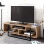 HANAH HOME TV polica Asal (120) Walnut Black (875ZNA3047) - slika 1