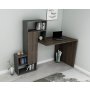 HANAH HOME Radni sto Irmak Walnut Anthracite - slika 3