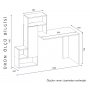 HANAH HOME Radni sto Irmak Walnut Anthracite - slika 5