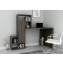 HANAH HOME Radni sto Irmak Walnut Anthracite - slika 1