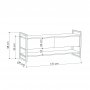 HANAH HOME TV polica Metola Light Mocha (776HMS3051) - slika 4