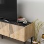 HANAH HOME TV polica Draw Sapphire Oak Black Marble (475OLV1121) - slika 5