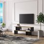 HANAH HOME TV polica Piramide Walnut Black (598MNM1131) - slika 3