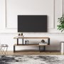 HANAH HOME TV polica Piramide Walnut Black (598MNM1131) - slika 1