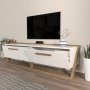 HANAH HOME TV polica Astrid White Walnut (875ZNA4585) - slika 3