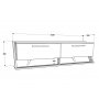 HANAH HOME TV polica Astrid White Walnut (875ZNA4585) - slika 5