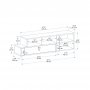 HANAH HOME TV polica Duru Light Walnut Beige (550ARN2190) - slika 4