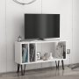 HANAH HOME TV polica Arven White Anthracite 1 (935CMN1416) - slika 2