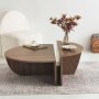 HANAH HOME Sto za dnevnu sobu Podium Walnut - slika 3