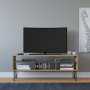 HANAH HOME TV polica Ebuda Oak Anthracite (935CMN1431) - slika 1