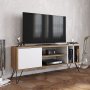 HANAH HOME TV polica Mistico (140) Walnut White (875ZNA3055) - slika 1