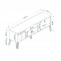 HANAH HOME TV polica Aris Atlantic Pine (505CRL1729) - slika 5