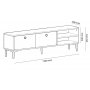 HANAH HOME TV polica Clara Sapphire Oak (475OLV1120) - slika 5