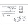 HANAH HOME TV polica Paldi White (875ZNA3067) - slika 5