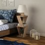 HANAH HOME Podna lampa Kozena Oak White - slika 2