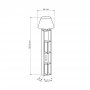 HANAH HOME Podna lampa Giorno Sonoma Oak Brown - slika 4