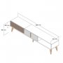 HANAH HOME TV polica Milan Alt Walnut Cream (845HCT3107) - slika 5