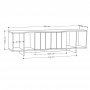 HANAH HOME TV polica Zitano Tv Stand Anthracite Light Mocha (776HMS3057) - slika 4
