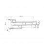 HANAH HOME TV polica Tetra Light Mocha (855DTE3004) - slika 3