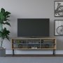 HANAH HOME TV polica Judd Oak Anthracite (935CMN1449) - slika 1