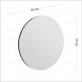 HANAH HOME Ogledalo Zeos Black - slika 4