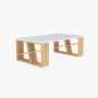 HANAH HOME Sto za dnevnu sobu Honey White Oak - slika 1