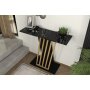 HANAH HOME Komoda Gravity Black Gold - slika 4