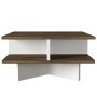 HANAH HOME Sto za dnevnu sobu Hamton Walnut White - slika 4
