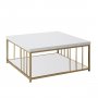 HANAH HOME Sto za dnevnu sobu Zenn White Gold - slika 1