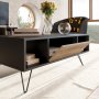 HANAH HOME Sto za dnevnu sobu Mistico Black Walnut - slika 4