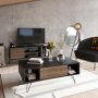 HANAH HOME Sto za dnevnu sobu Mistico Black Walnut - slika 5