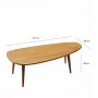 HANAH HOME Sto za dnevnu sobu Sweet Teak - slika 1