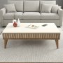 HANAH HOME Sto za dnevnu sobu Milan Walnut Cream - slika 1