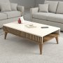 HANAH HOME Sto za dnevnu sobu Milan Walnut Cream - slika 2
