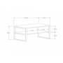 HANAH HOME Sto za dnevnu sobu Devon Orta Sapphire Oak - slika 5
