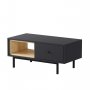 HANAH HOME Sto za dnevnu sobu Naturel Anthracite - slika 1