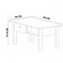 HANAH HOME Sto za dnevnu sobu Lisbon Atlantic Pine - slika 5