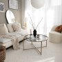 HANAH HOME Sto za dnevnu sobu Gold Sun S404F Gold Fume - slika 3