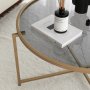 HANAH HOME Sto za dnevnu sobu Gold Sun S404F Gold Fume - slika 5