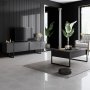 HANAH HOME Sto za dnevnu sobu Luxe Anthracite Black - slika 4