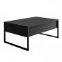 HANAH HOME Sto za dnevnu sobu Luxe Anthracite Black - slika 1