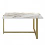 HANAH HOME Sto za dnevnu sobu Merideths Gold - slika 1