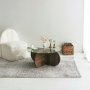 HANAH HOME Sto za dnevnu sobu Bubble Walnut - slika 3