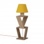 HANAH HOME Podna lampa Kozena Oak Yellow - slika 2