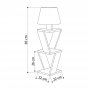HANAH HOME Podna lampa Kozena White - slika 3