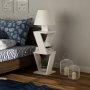 HANAH HOME Podna lampa Kozena White - slika 1