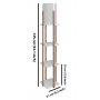 OPVIQ Podna lampa Nora White - slika 3