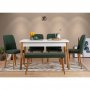 HANAH HOME Trpezarijski sto Costa Masa Atlantic White - slika 3