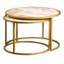 HANAH HOME Sto za dnevnu sobu Tambur Gold (2 dela) - slika 2